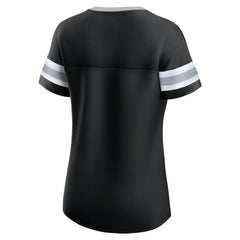 Las Vegas Raiders Women's Plus Size Original State Lace-Up T-Shirt | NFL Sale