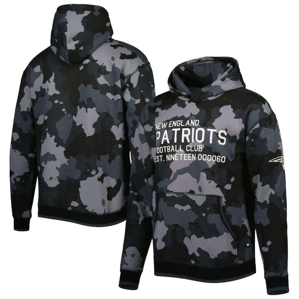 New England Patriots The Wild Collective Camo Pullover Hoodie | NFL Discount