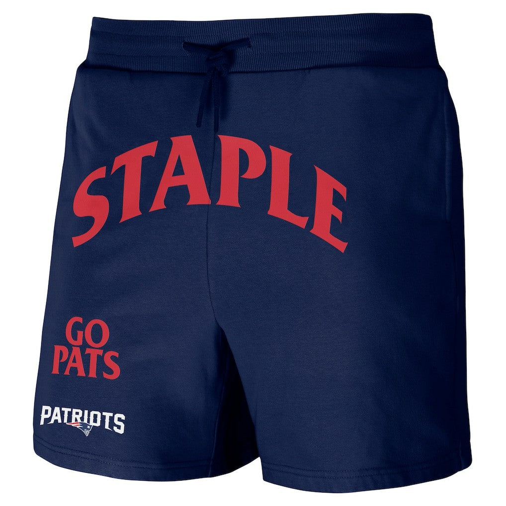 New England Patriots NFL x Staple Throwback Vintage Wash Fleece Shorts | NFL On sale