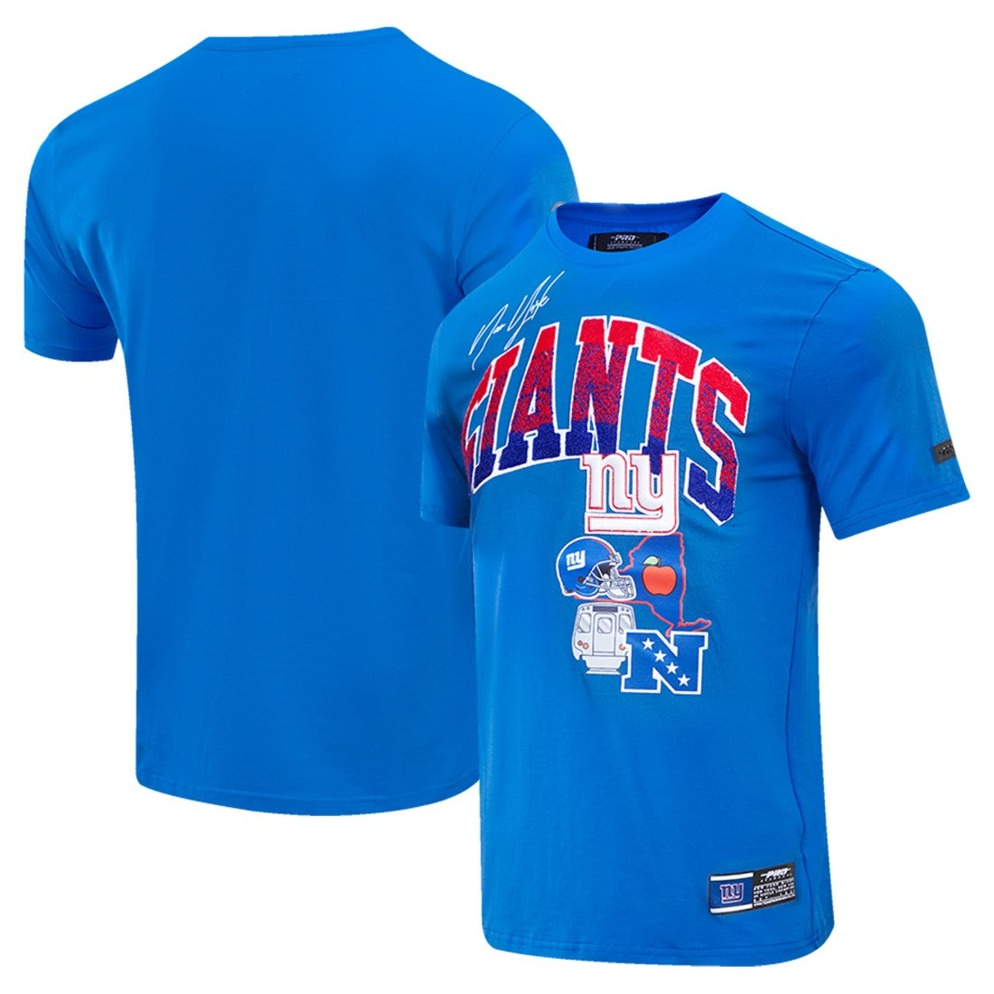 New York Giants Pro Standard Super Bowl XLVI Patch Hometown Collection T-Shirt | NFL Hot