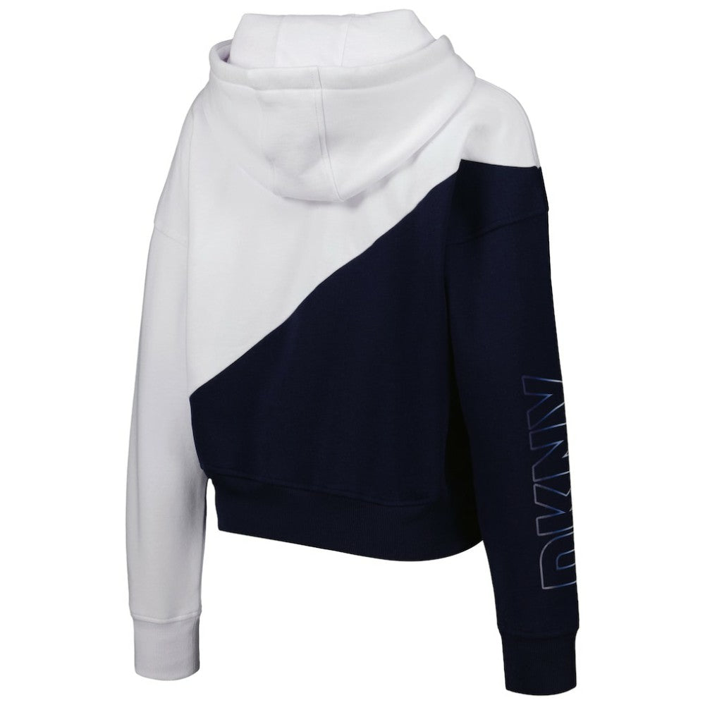 Atlanta Braves DKNY Sport Women's Bobbi Colorblock Pullover Hoodie - MLB Hoodies