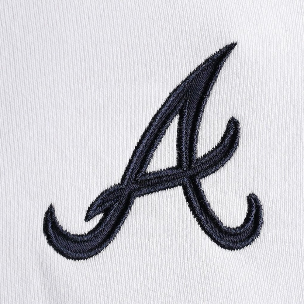 Atlanta Braves DKNY Sport Women's Bobbi Colorblock Pullover Hoodie - MLB Hoodies