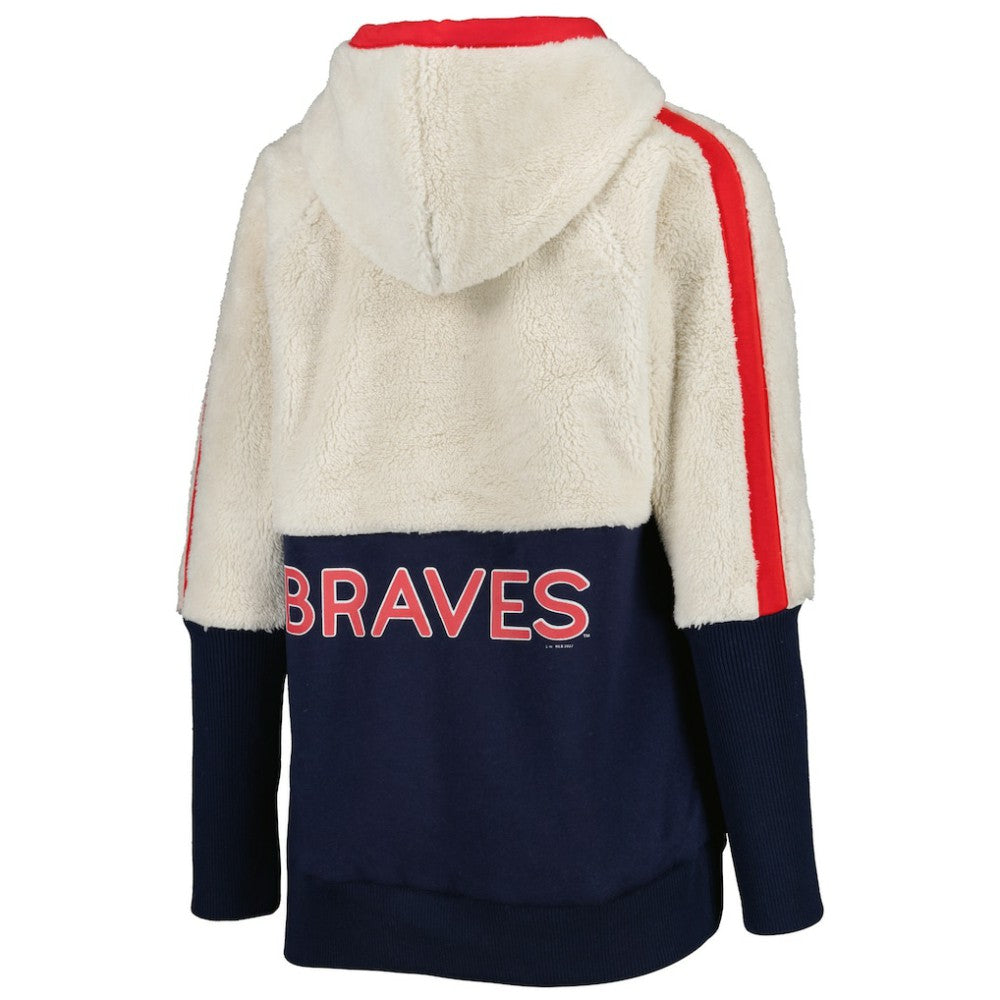 Atlanta Braves G-III 4Her by Carl Banks Women's Shuffle It Raglan Full-Zip Hoodie - MLB Hoodies
