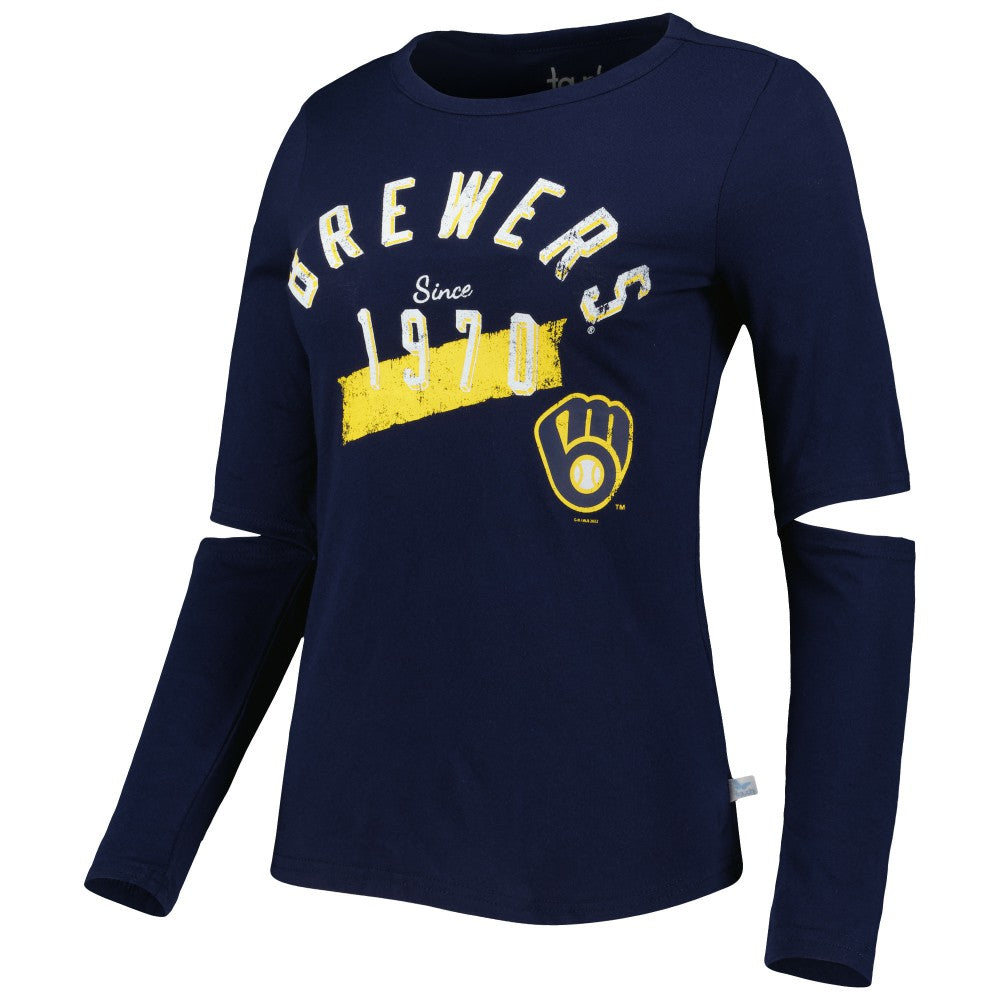 Milwaukee Brewers Touch Women's Formation Long Sleeve T-Shirt - MLB T-shirts