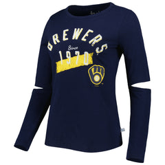 Milwaukee Brewers Touch Women's Formation Long Sleeve T-Shirt - MLB T-shirts