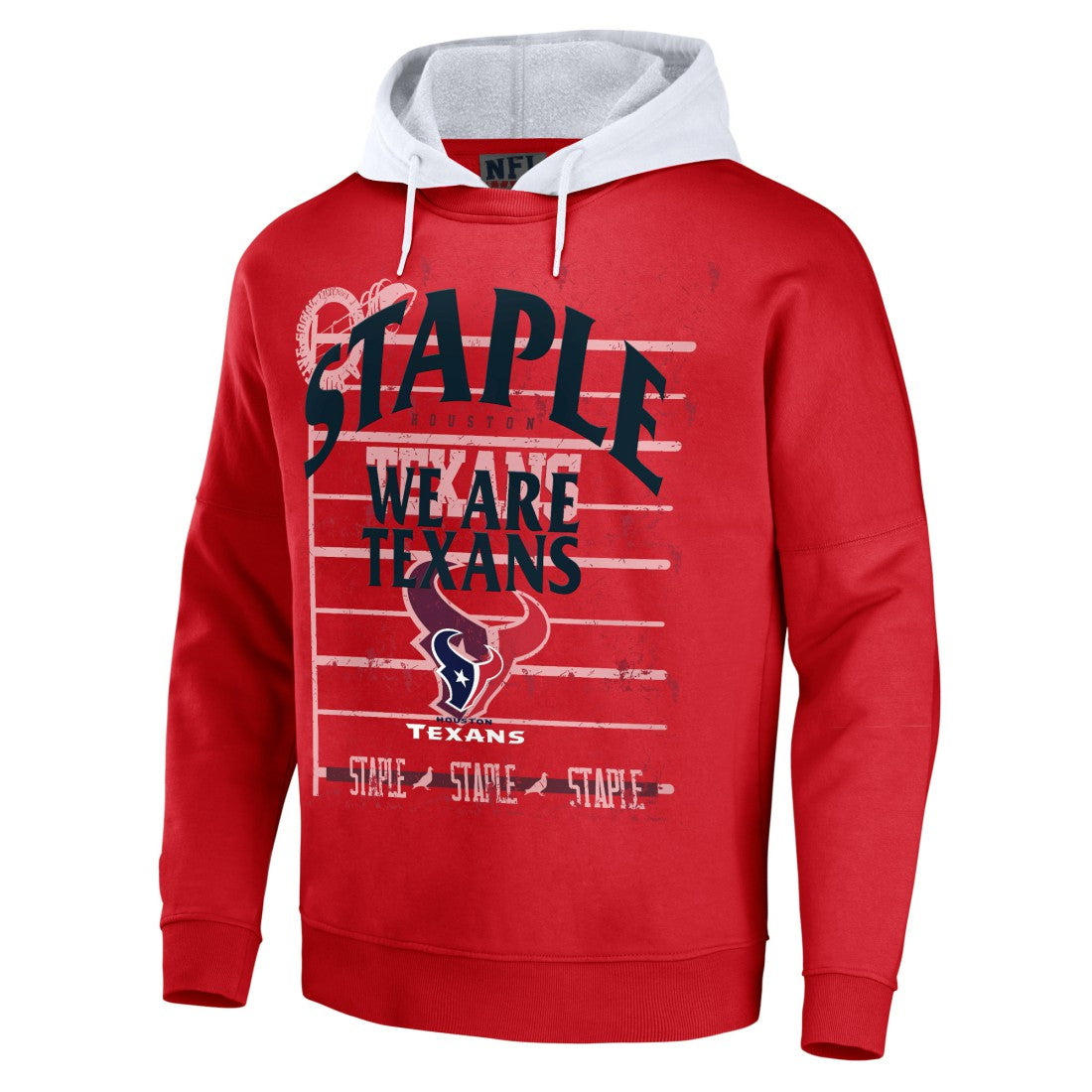 Houston Texans NFL x Staple Throwback Vintage Wash Pullover Hoodie | NFL Outlet