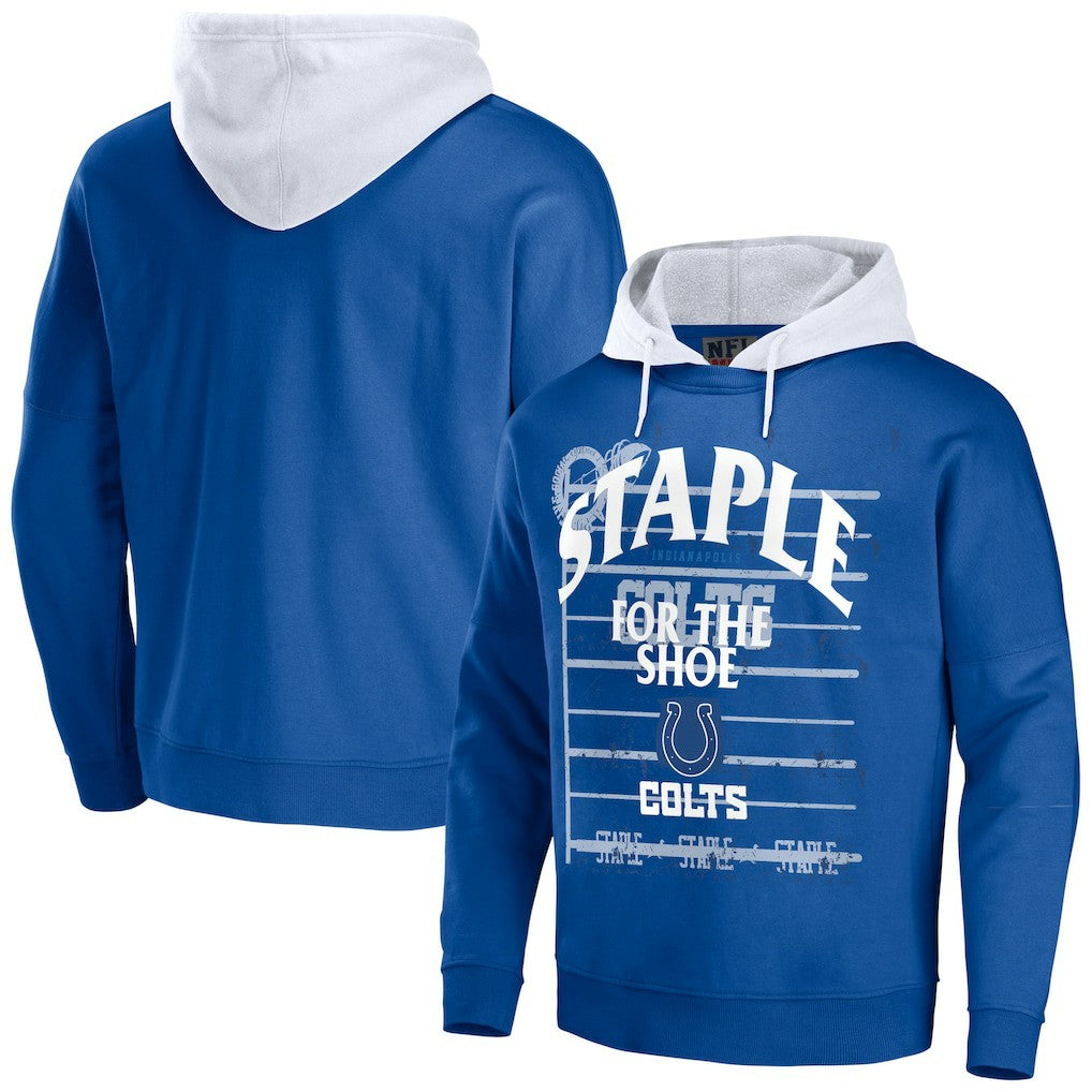Indianapolis Colts NFL x Staple Throwback Vintage Wash Pullover Hoodie | NFL Sale