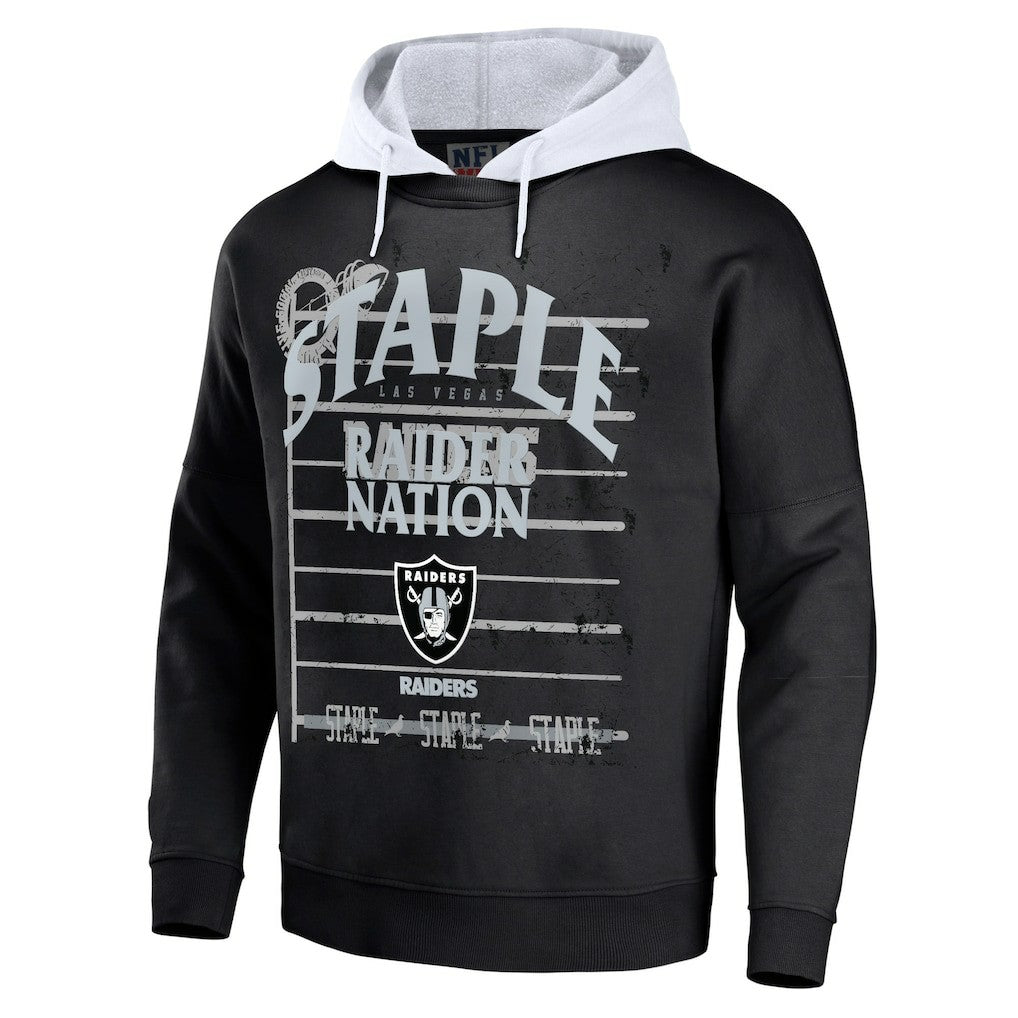 Las Vegas Raiders NFL x Staple Throwback Vintage Wash Pullover Hoodie | NFL Discount