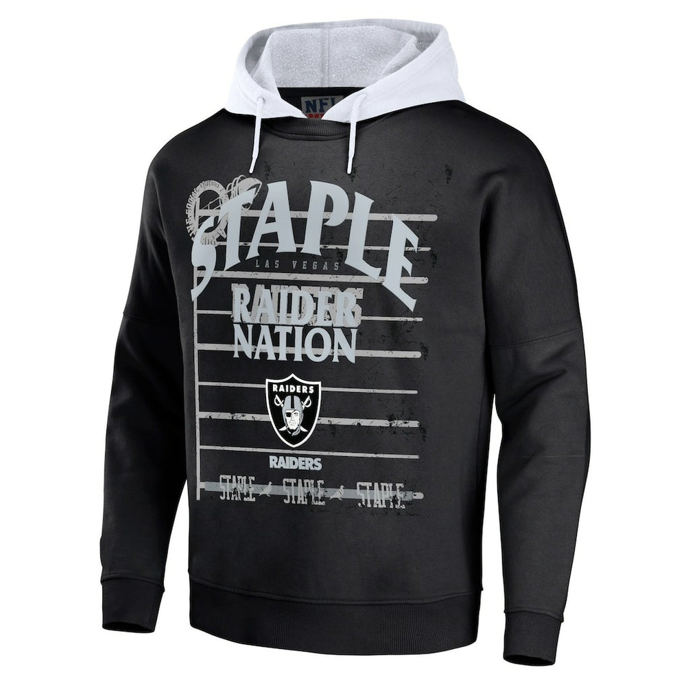 Las Vegas Raiders NFL x Staple Throwback Vintage Wash Pullover Hoodie | NFL Discount