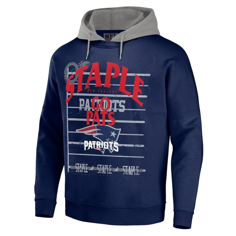 New England Patriots NFL x Staple Throwback Vintage Wash Pullover Hoodie | NFL New