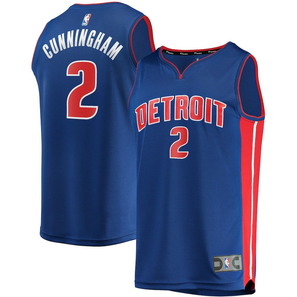 Blue Cade Cunningham Detroit Pistons Fast Break Replica Jersey sale | NBA