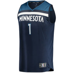 Navy Anthony Edwards Minnesota Timberwolves 2021/22 Fast Break Replica Jersey | NBA