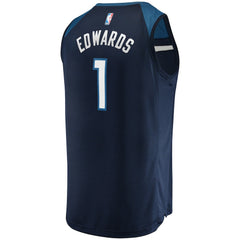 Navy Anthony Edwards Minnesota Timberwolves 2021/22 Fast Break Replica Jersey | NBA