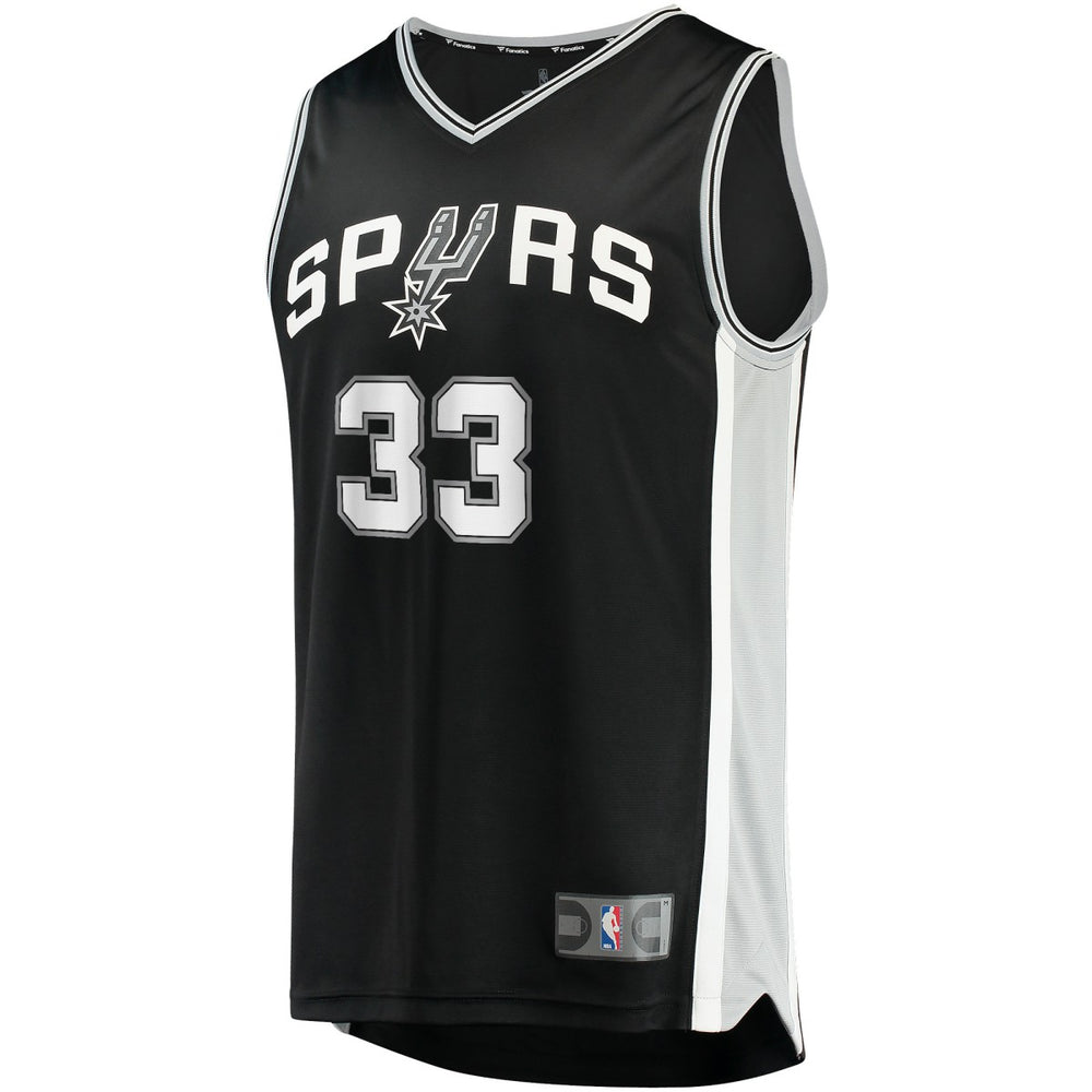 Black Tre Jones San Antonio Spurs Fast Break Replica Jersey | NBA