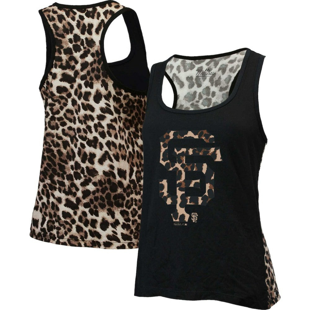 San Francisco Giants Majestic Threads Women's Leopard Tank Top - MLB Tanks
