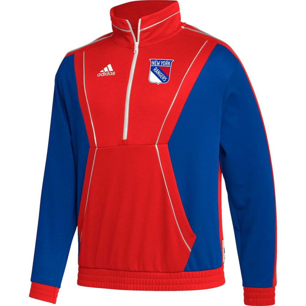 New York Rangers adidas Team Classics Half-Zip Jacket -  NHL Jackets