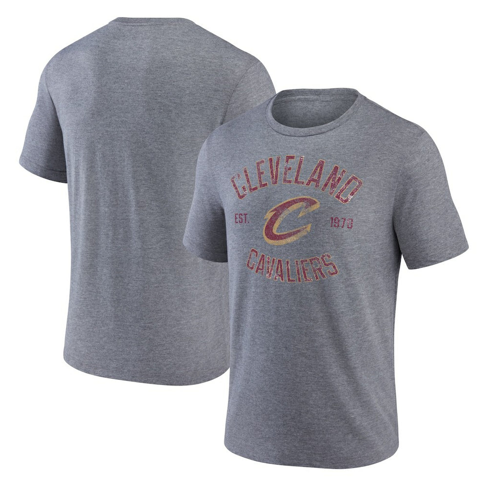 Heather Gray Cleveland Cavaliers Heritage Tri-Blend T-Shirt sale | NBA