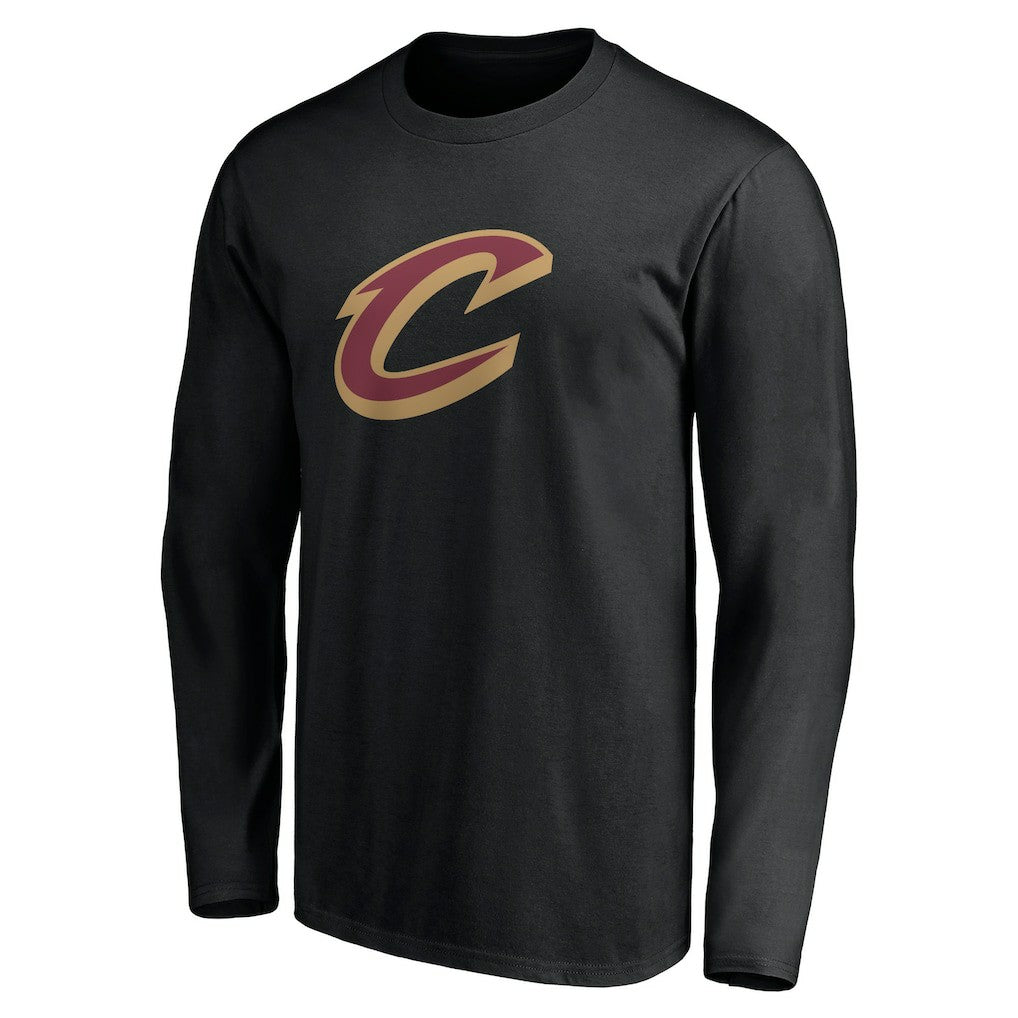 Black Cleveland Cavaliers Primary Logo Team Long Sleeve T-Shirt sale | NBA