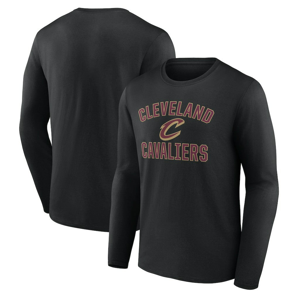 Black Cleveland Cavaliers Victory Arch Team Long Sleeve T-Shirt sale | NBA