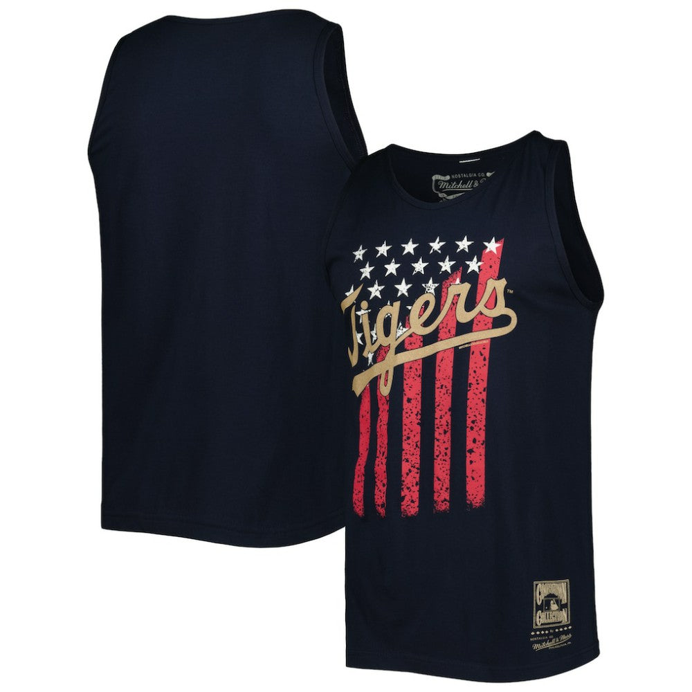 Detroit Tigers Mitchell & Ness Cooperstown Collection Stars and Stripes Tank Top - MLB Tanks
