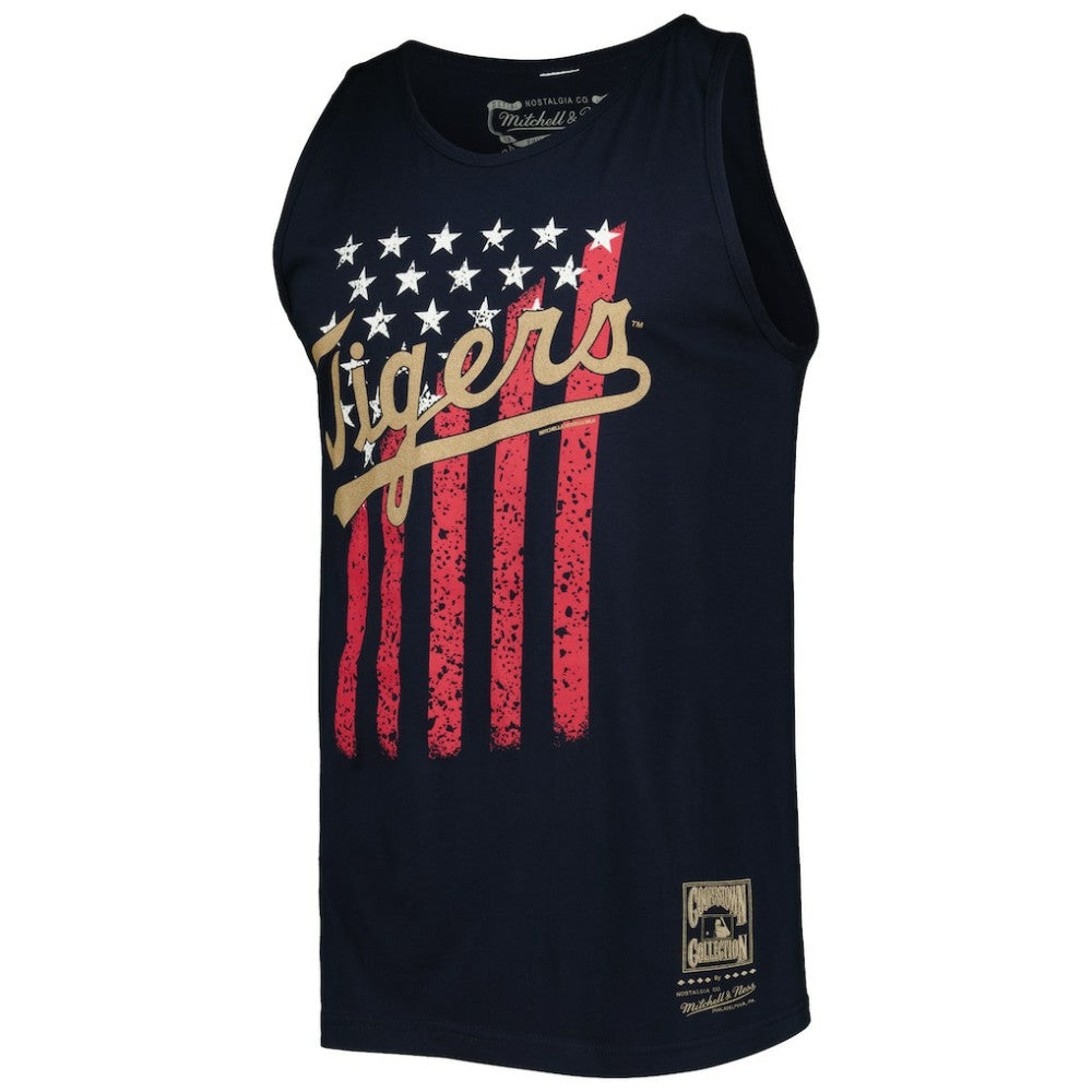 Detroit Tigers Mitchell & Ness Cooperstown Collection Stars and Stripes Tank Top - MLB Tanks