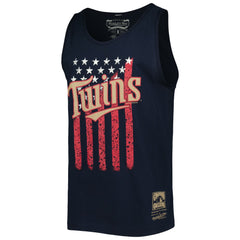 Minnesota Twins Mitchell & Ness Cooperstown Collection Stars and Stripes Tank Top - MLB Tanks