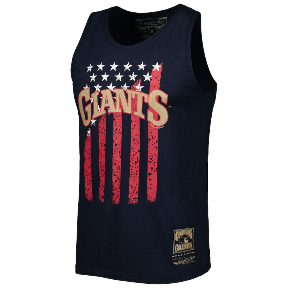 San Francisco Giants Mitchell & Ness Cooperstown Collection Stars and Stripes Tank Top - MLB Tanks