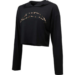 Los Angeles Chargers Majestic Threads Women's Leopard Cropped Pullover Hoodie | NFL Hot