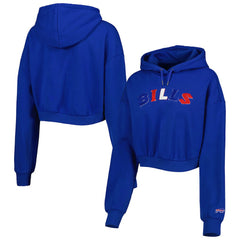Buffalo Bills The Wild Collective Women's Cropped Pullover Hoodie | NFL Outlet