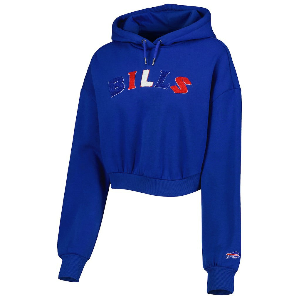 Buffalo Bills The Wild Collective Women's Cropped Pullover Hoodie | NFL Outlet