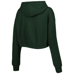 Green Bay Packers The Wild Collective Women's Cropped Pullover Hoodie | NFL Outlet