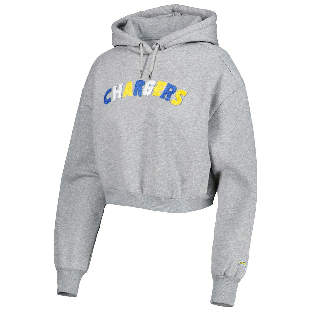Los Angeles Chargers The Wild Collective Women's Cropped Pullover Hoodie | NFL Outlet