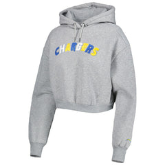 Los Angeles Chargers The Wild Collective Women's Cropped Pullover Hoodie | NFL Outlet