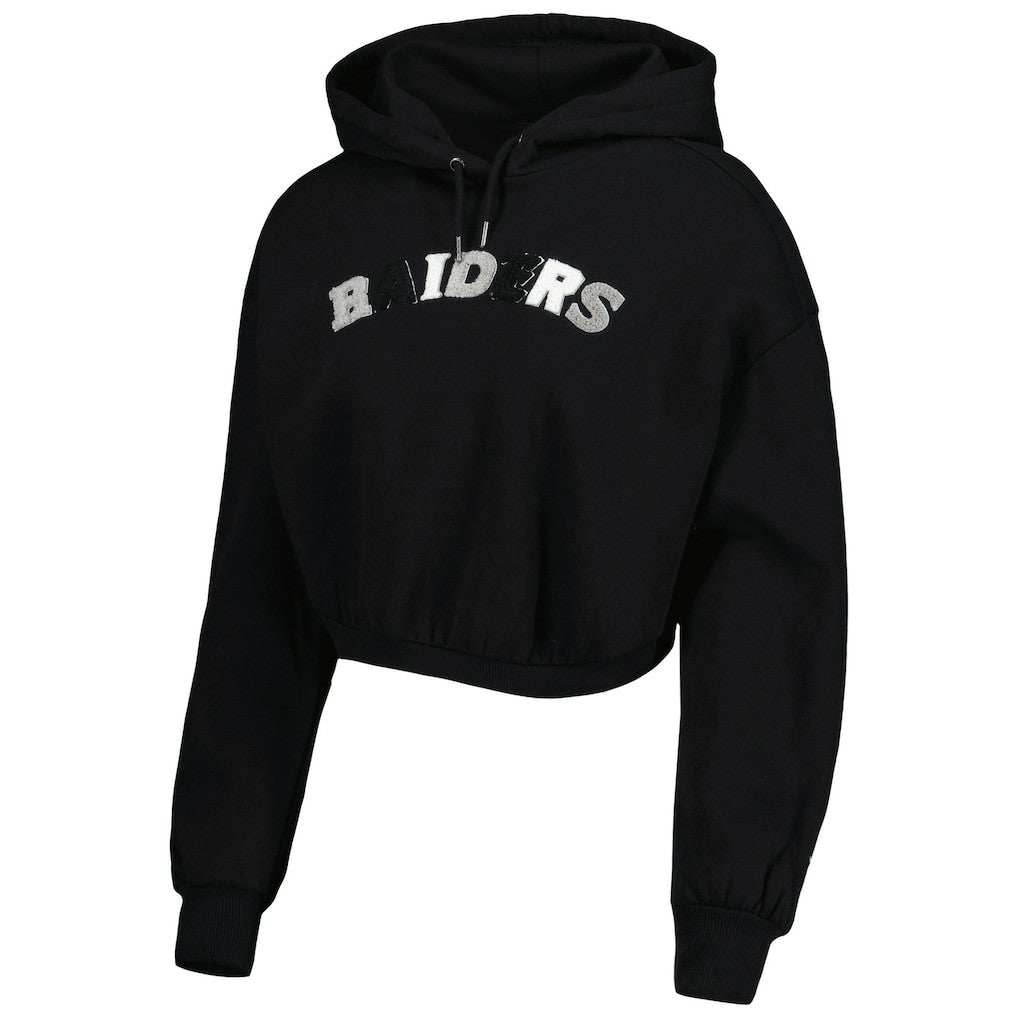 Las Vegas Raiders The Wild Collective Women's Cropped Pullover Hoodie | NFL Sale