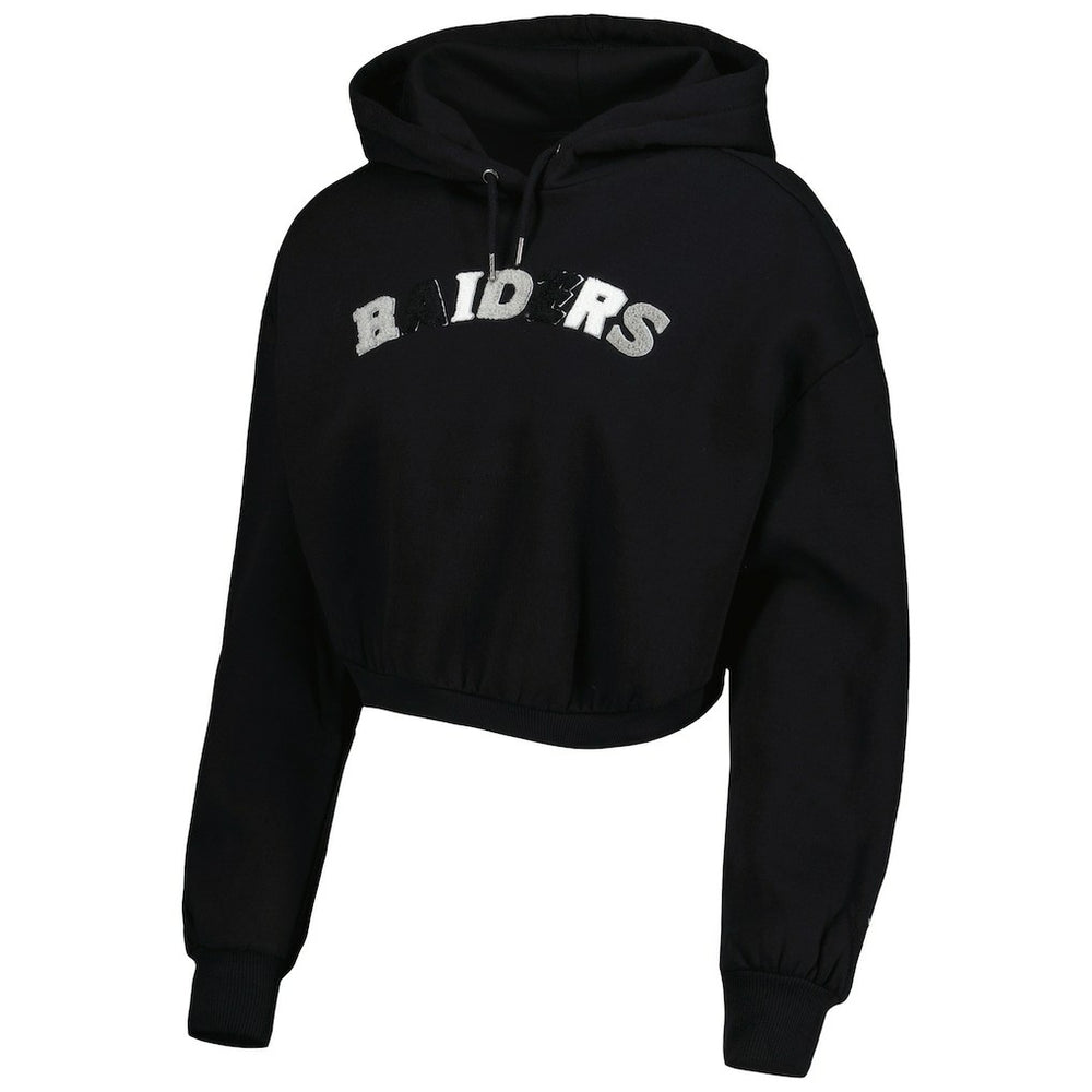 Las Vegas Raiders The Wild Collective Women's Cropped Pullover Hoodie | NFL Sale