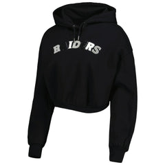 Las Vegas Raiders The Wild Collective Women's Cropped Pullover Hoodie | NFL Sale