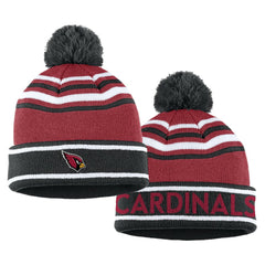 Arizona Cardinals WEAR by Erin Andrews Women's Colorblock Cuffed Knit Hat with Pom and Scarf Set | NFL Discount