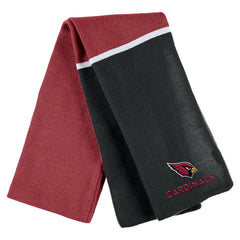 Arizona Cardinals WEAR by Erin Andrews Women's Colorblock Cuffed Knit Hat with Pom and Scarf Set | NFL Discount