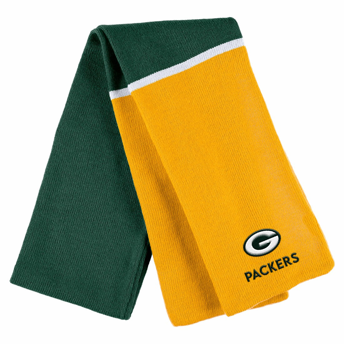 Green Bay Packers WEAR by Erin Andrews Women's Colorblock Cuffed Knit Hat with Pom and Scarf Set | NFL Online