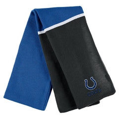 Indianapolis Colts WEAR by Erin Andrews Women's Colorblock Cuffed Knit Hat with Pom and Scarf Set | NFL Sale