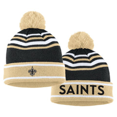 New Orleans Saints WEAR by Erin Andrews Women's Colorblock Cuffed Knit Hat with Pom and Scarf Set | NFL On sale