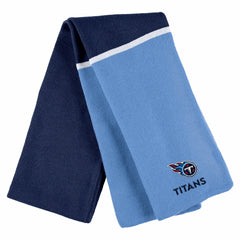 Tennessee Titans WEAR by Erin Andrews Women's Colorblock Cuffed Knit Hat with Pom and Scarf Set | NFL On sale