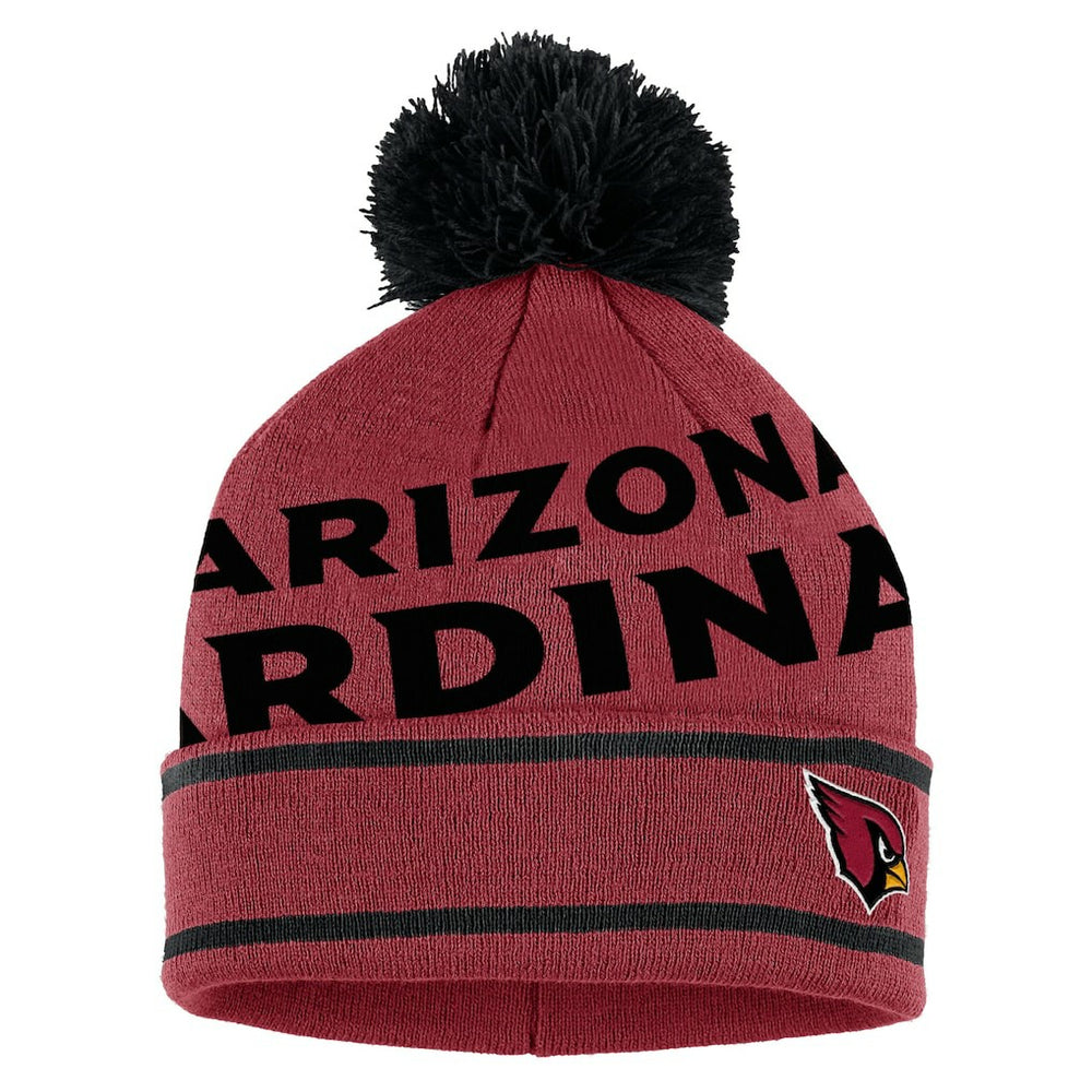 Arizona Cardinals WEAR by Erin Andrews Women's Double Jacquard Cuffed Knit Hat with Pom and Gloves Set | NFL Hot