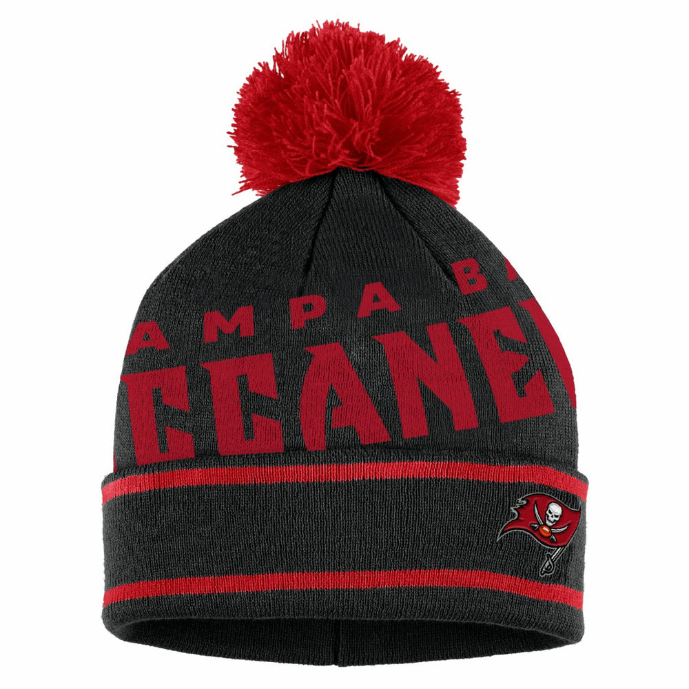 Tampa Bay Buccaneers WEAR by Erin Andrews Women's Double Jacquard Cuffed Knit Hat with Pom and Gloves Set | NFL Online