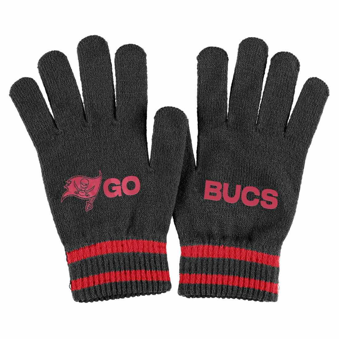 Tampa Bay Buccaneers WEAR by Erin Andrews Women's Double Jacquard Cuffed Knit Hat with Pom and Gloves Set | NFL Online