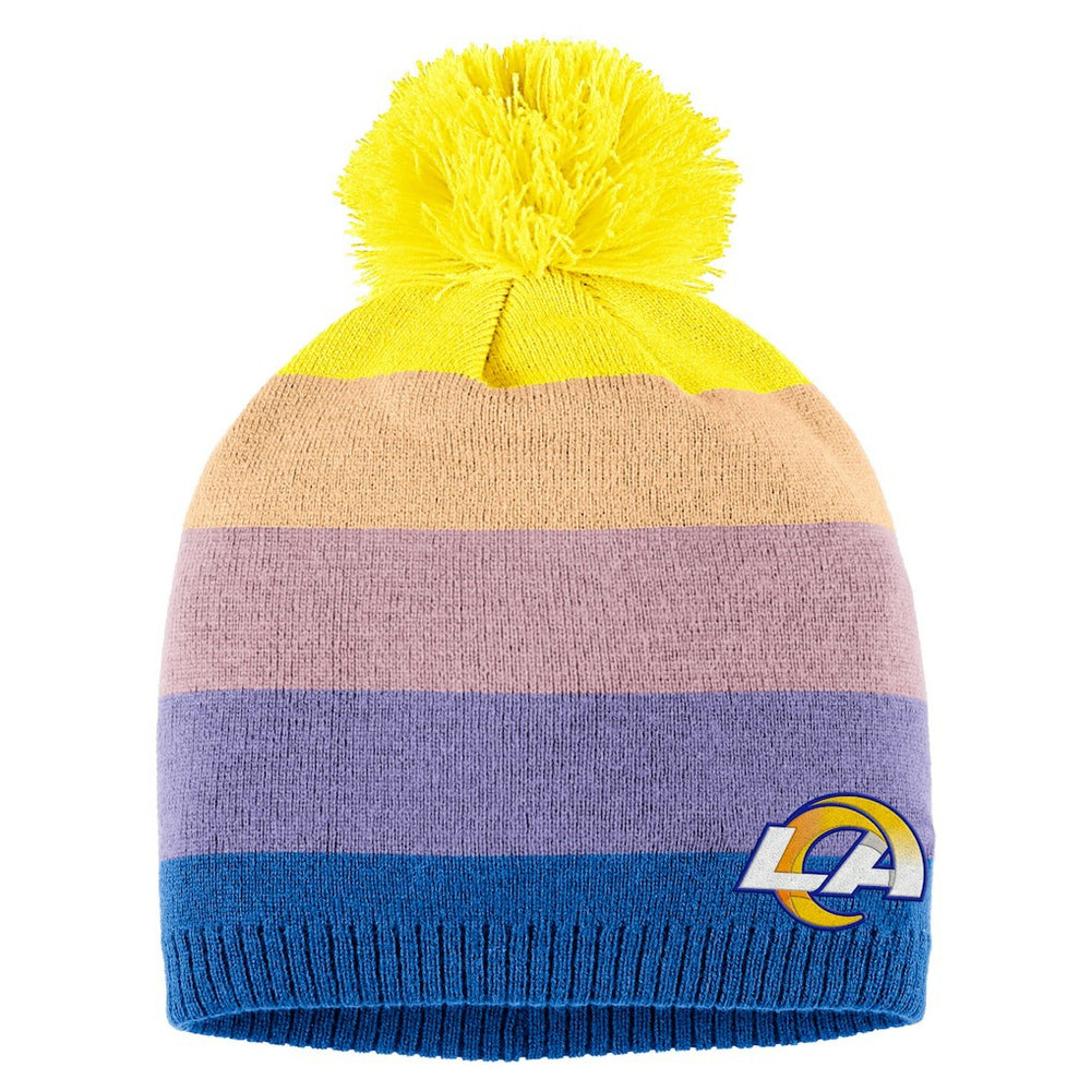 Los Angeles Rams WEAR by Erin Andrews Women's Ombre Pom Knit Hat and Scarf Set | NFL On sale