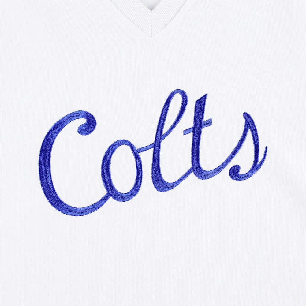 Indianapolis Colts The Wild Collective Women's Cheer V-Neck Fleece Pullover Sweatshirt | NFL Online