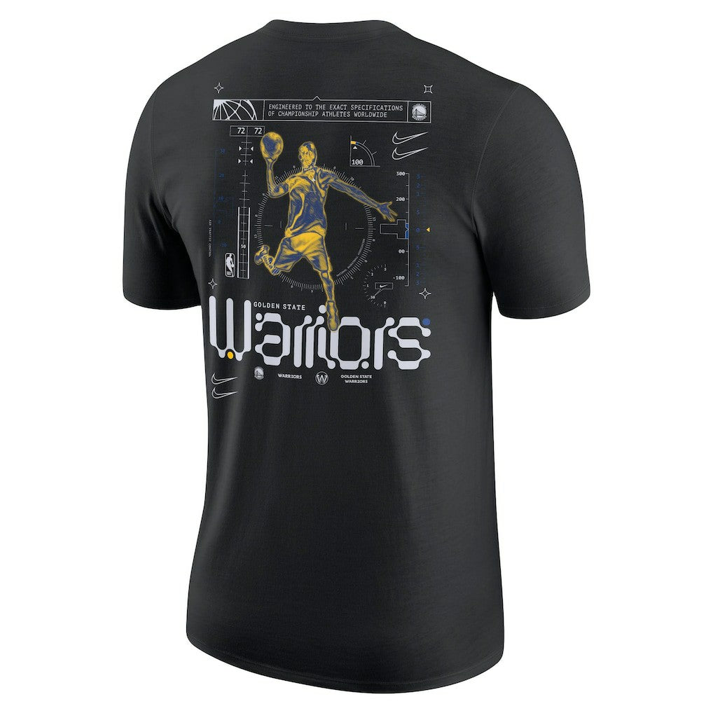 Black Golden State Warriors Courtside Air Traffic Control Max90 T-Shirt sale | NBA