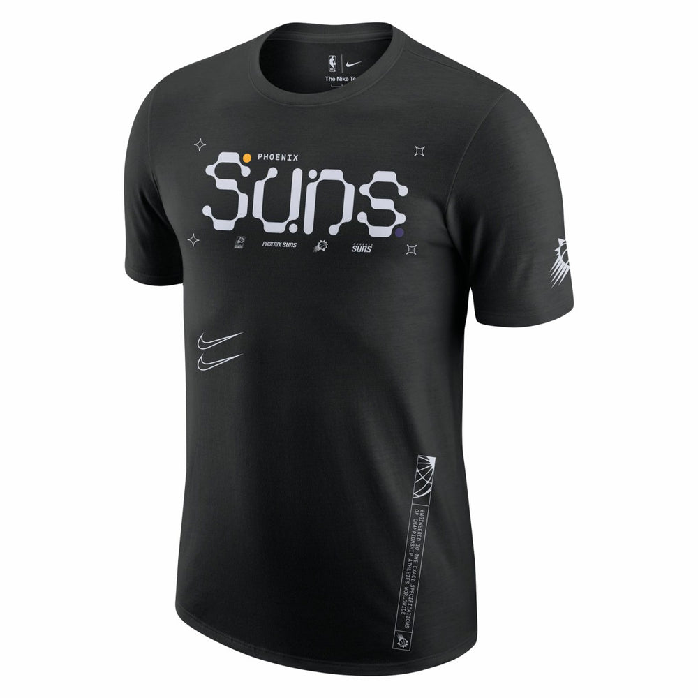 Black Phoenix Suns Courtside Air Traffic Control Max90 T-Shirt | NBA