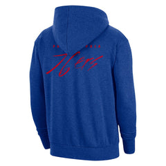 Heather Royal Philadelphia 76ers Courtside Versus Flight Pullover Hoodie | NBA